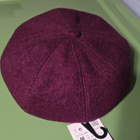Zara Purple Wool Cap - Picture 5 of 5